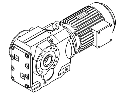 Коническо-цилиндрический мотор-редуктор серии MRO 73
